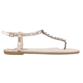 Via Giulia  Sandali piatti beige
