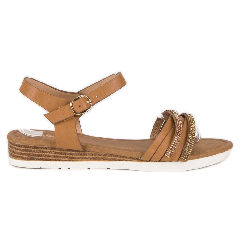 Primavera Sandali piatti casual marrone