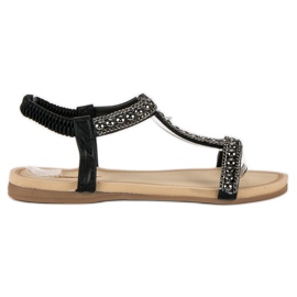 Queentina Sandali bassi con elastico nero