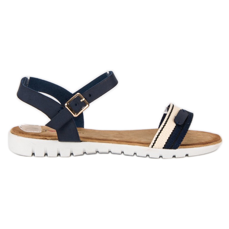 Top Shoes Sandali da donna casual blu navy