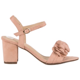 Top Shoes Sandali rosa su un palo