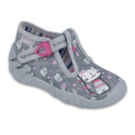 Scarpe per bambini Befado 110P326 rosa grigio