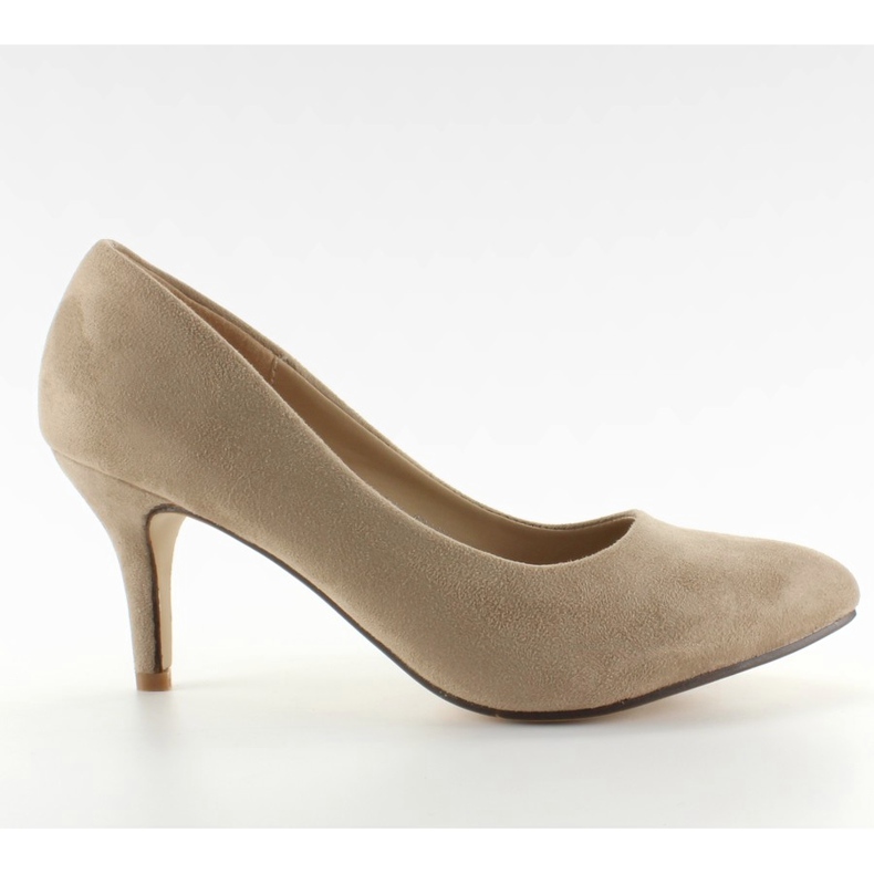 Décolleté basse in camoscio M246 Khaki cachi