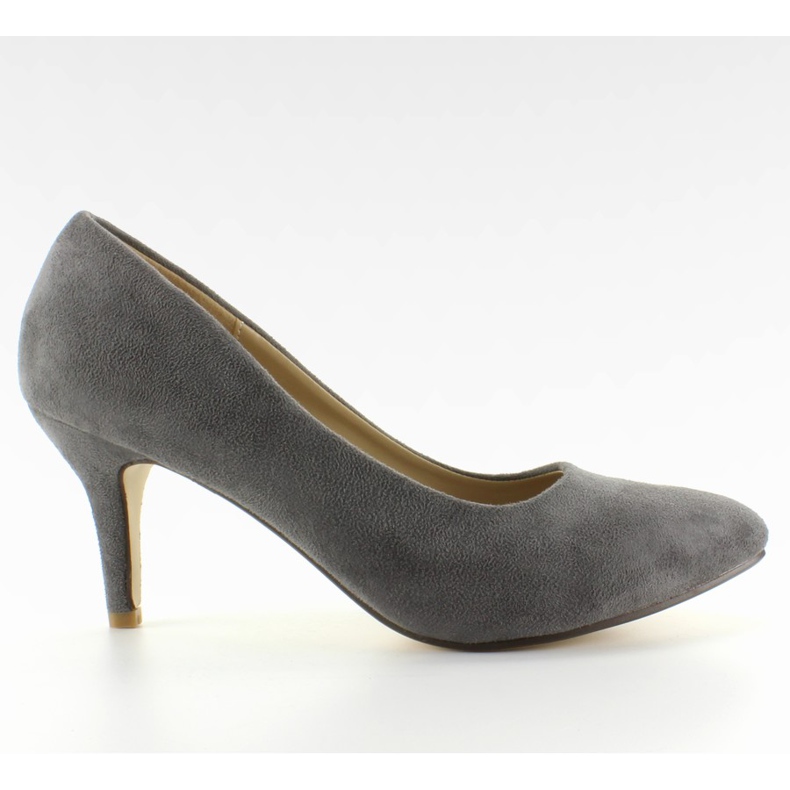 Décolleté grigie M246 basse in camoscio grigio