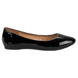 Ballerine laccate nero