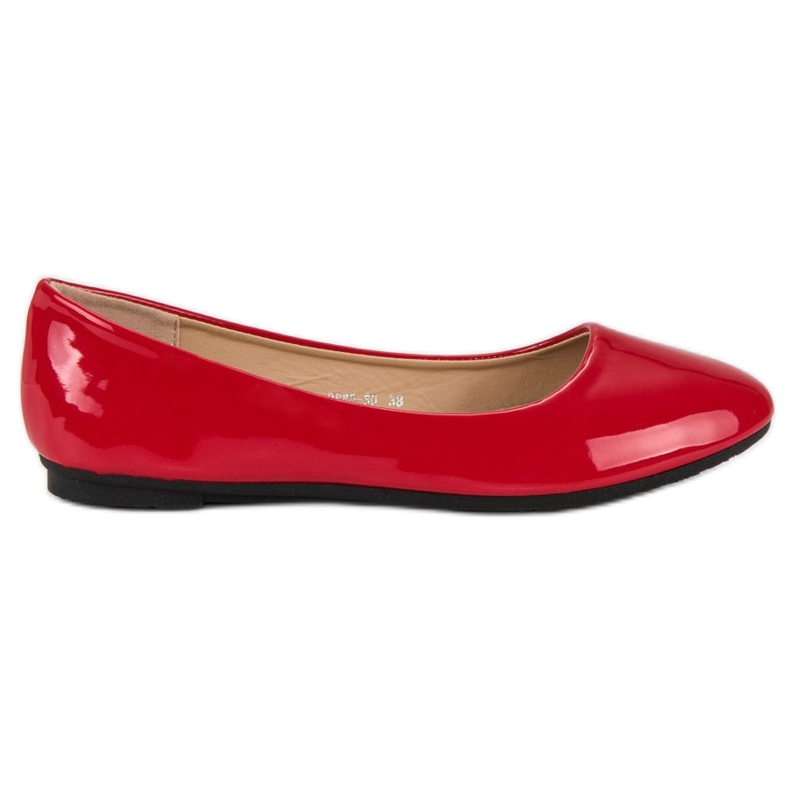 Diamantique Ballerine laccate rosso
