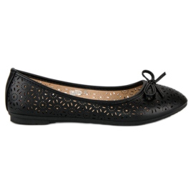 Diamantique Ballerine traforate nero
