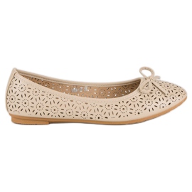 Diamantique Ballerine traforate marrone