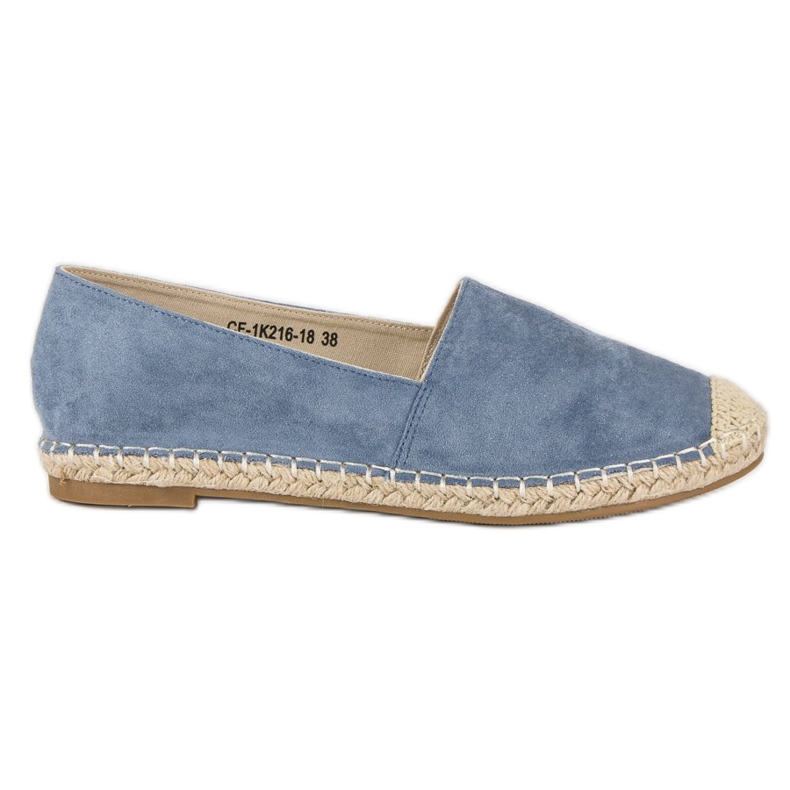 Best Shoes Espadrillas in camoscio blu
