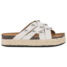 Sergio Todzi Ciabatte con strass grigio