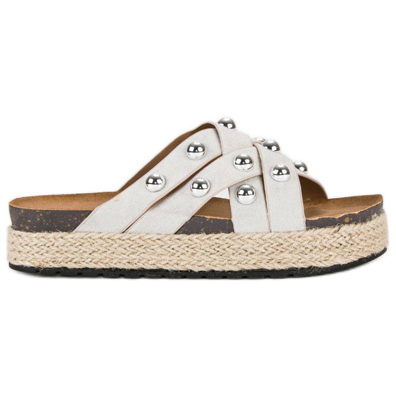 Sergio Todzi Ciabatte con strass grigio