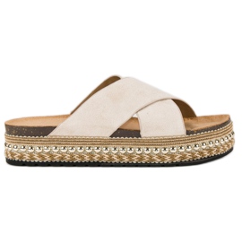 Bello Star Infradito con piattaforma marrone