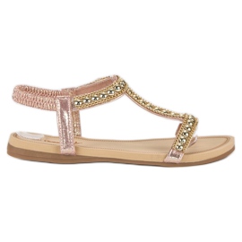 Queentina Sandali bassi con elastico rosa