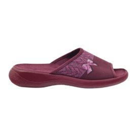 Ciabatte Befado bordeaux con fiocco 442D192 multicolore