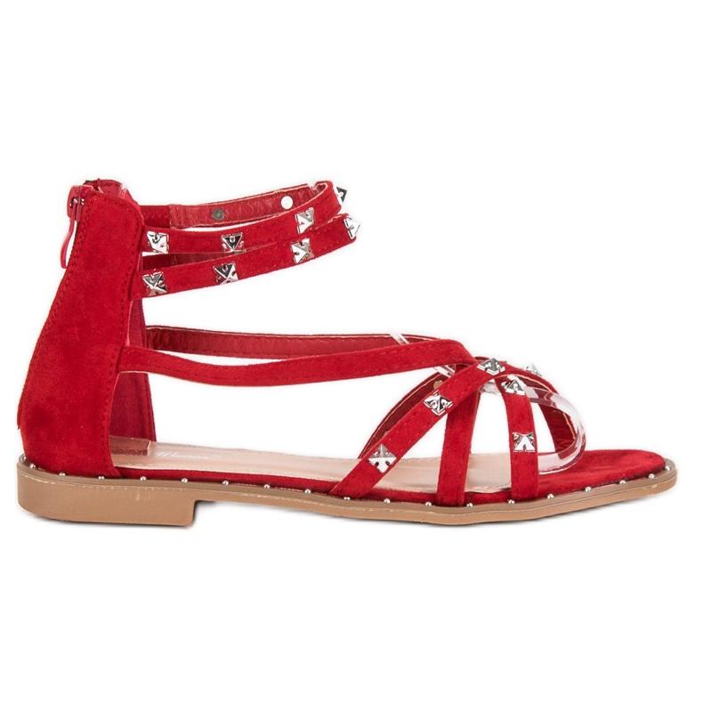 Bello Star Sandali Sul Cursore rosso