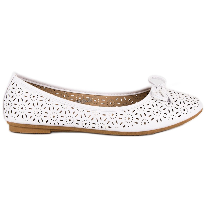 Diamantique Ballerine traforate bianca