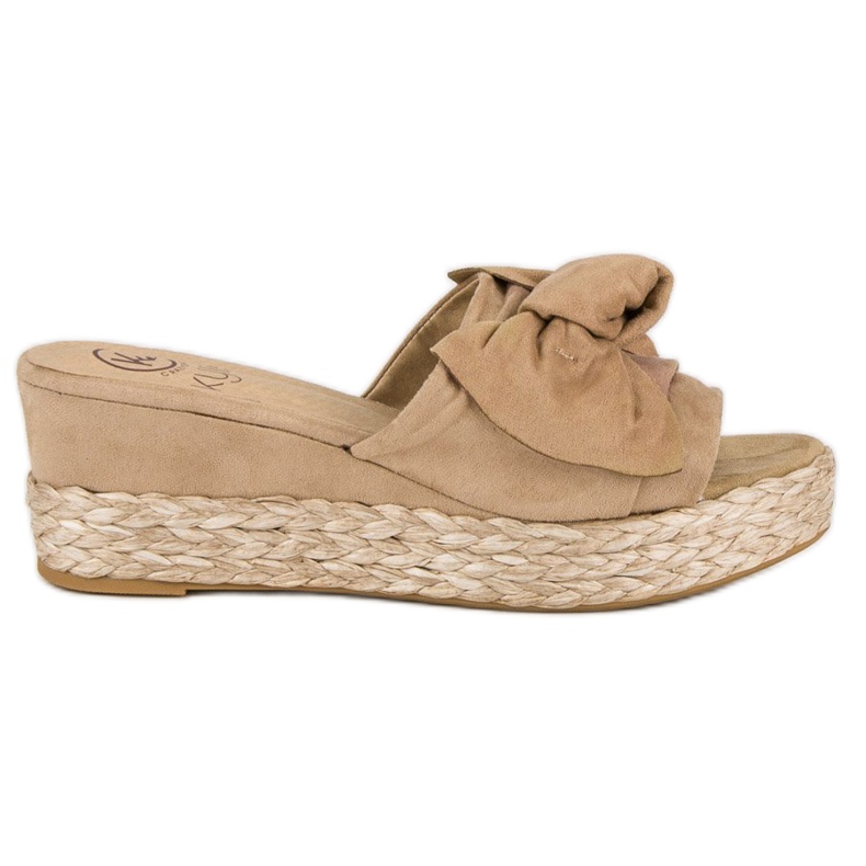 Kylie Espadrillas con fiocco marrone