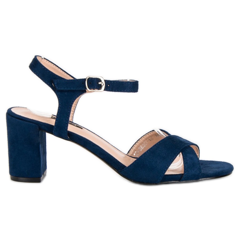 Milaya Sandali blu su un palo blu navy