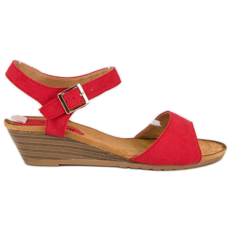 Abloom Sandali con zeppa rossi rosso