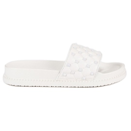 Ciabatte da donna alla moda bianco