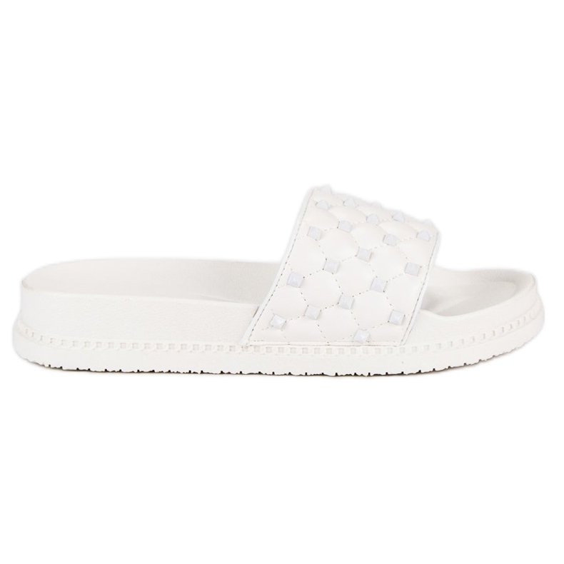 Ciabatte da donna alla moda bianca
