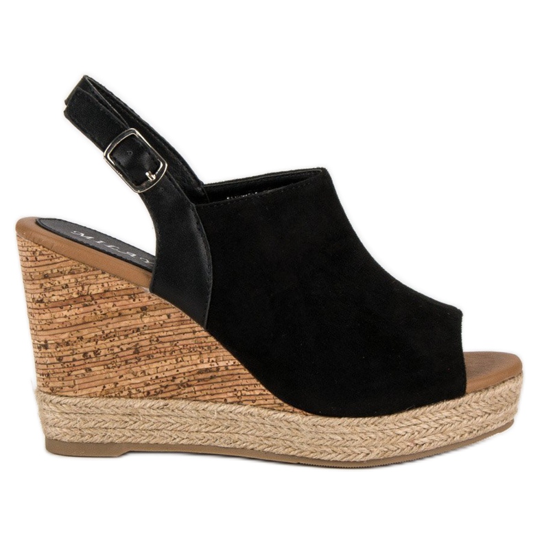 Milaya Scarpe con zeppa nere nero