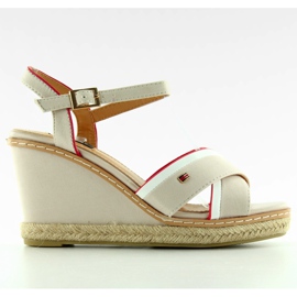 Sandali con zeppa Tomy 1234 beige