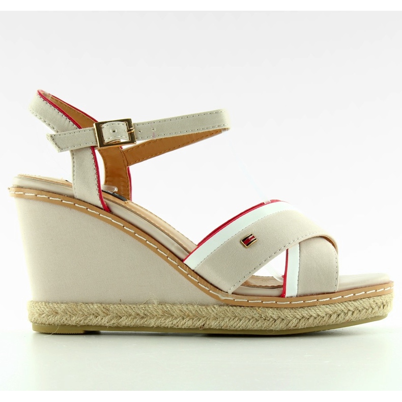 Sandali con zeppa Tomy 1234 beige