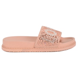 Eleganti pantofole d'amore rosa