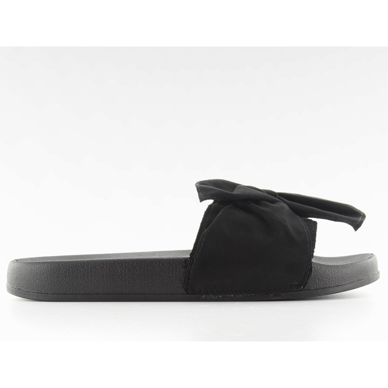 Pantofole con cinturino in pelle scamosciata ts168-9 nero