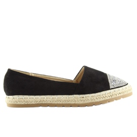 Espadrillas nere da donna H8-102 Black nero