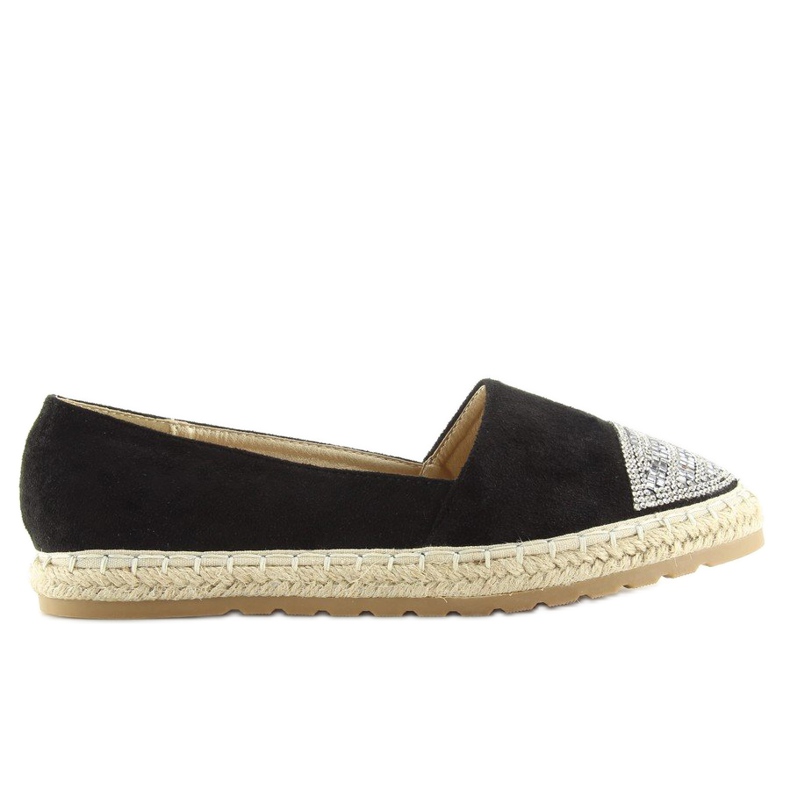 Espadrillas nere da donna H8-102 Black nero