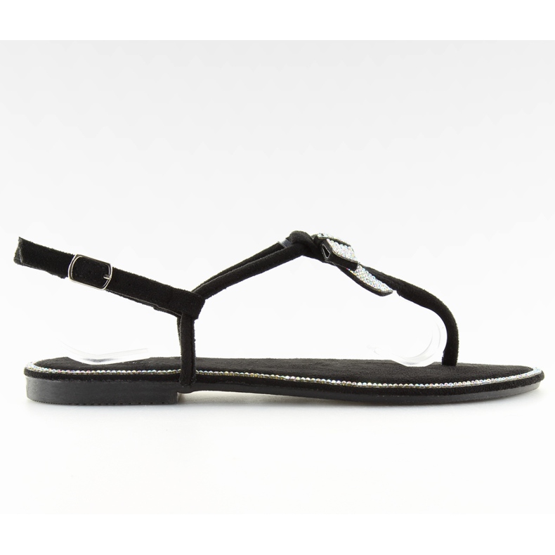 Sandali in camoscio nero 218-120