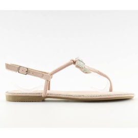 Sandali beige e rosa 218-120