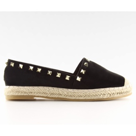 Espadrillas con borchie nere BB12P nero