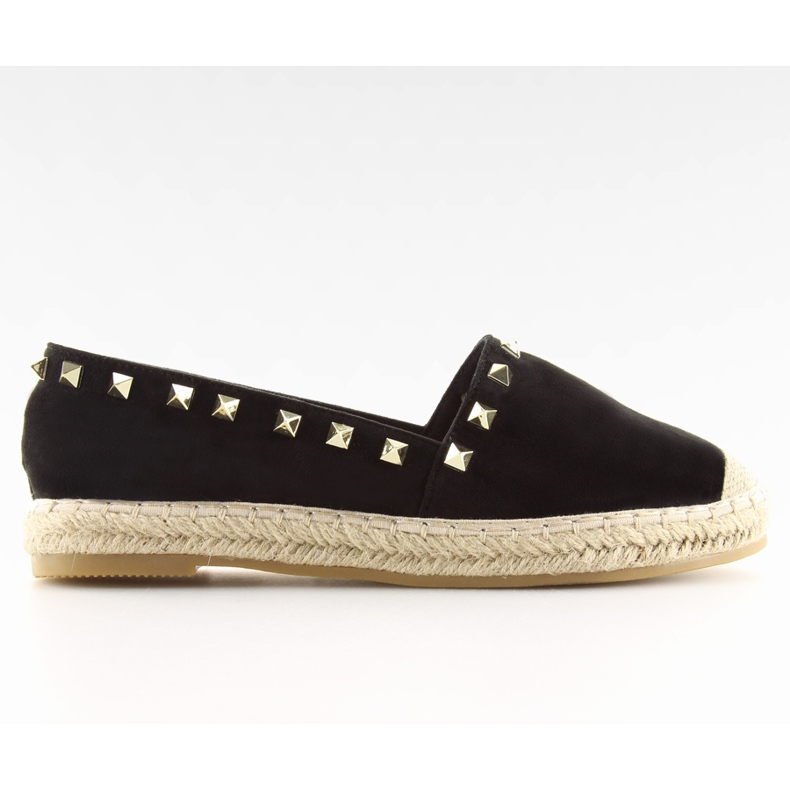 Espadrillas con borchie nere BB12P nero