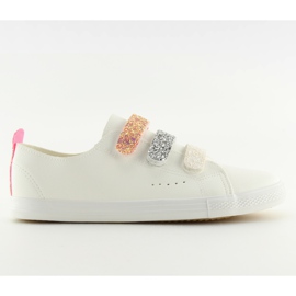 Sneakers da donna bianche BM1978 bianche bianca grigio giallo