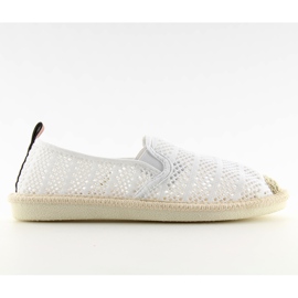 Espadrillas in rete bianca F01B White bianco