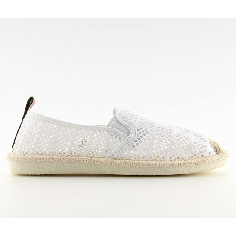 Espadrillas in rete bianca F01B White