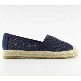 Espadrillas in rete blu navy MB-6461 Blu