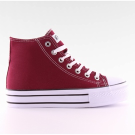Scarpe da ginnastica su doppio vino LT-920B rosso