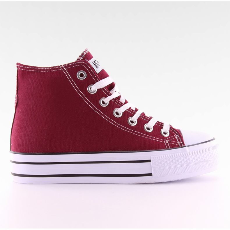 Scarpe da ginnastica su doppio vino LT-920B rosso