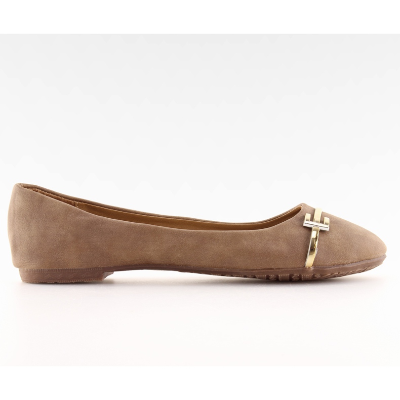 Ballerine da donna marroni P305 kaki marrone