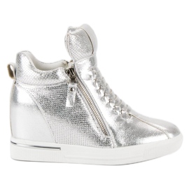 Sneakers argento grigio