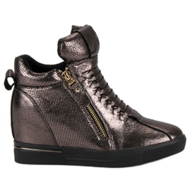 Sneakers grigio scuro multicolore