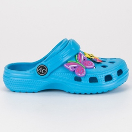 American Club Pantofole americane in gomma blu