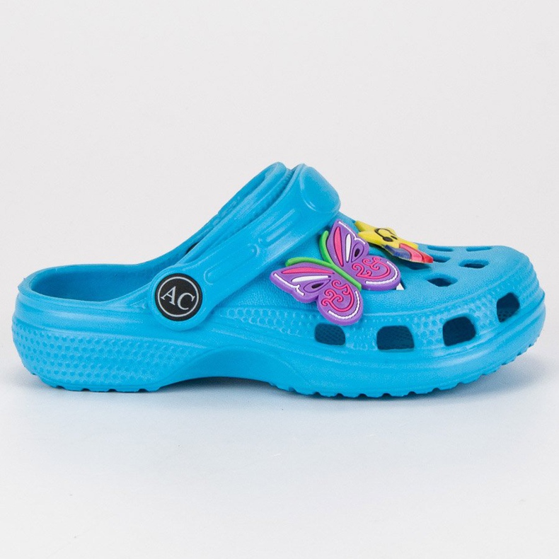 American Club Pantofole americane in gomma blu