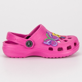 American Club Pantofole americane in gomma rosa