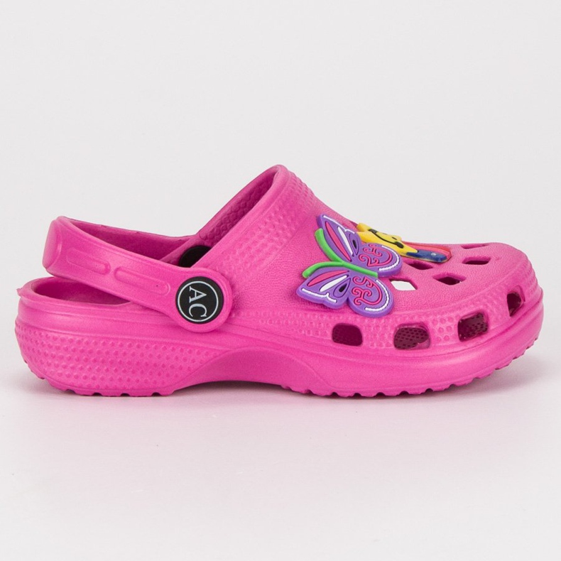 American Club Pantofole americane in gomma rosa