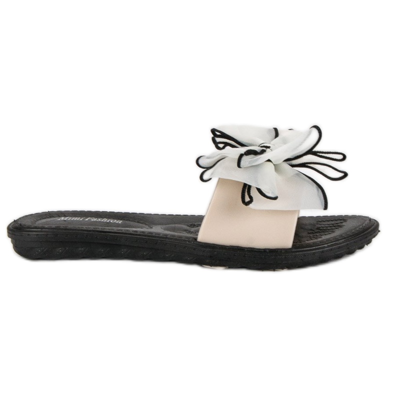 Ciabatte con fiocco marrone